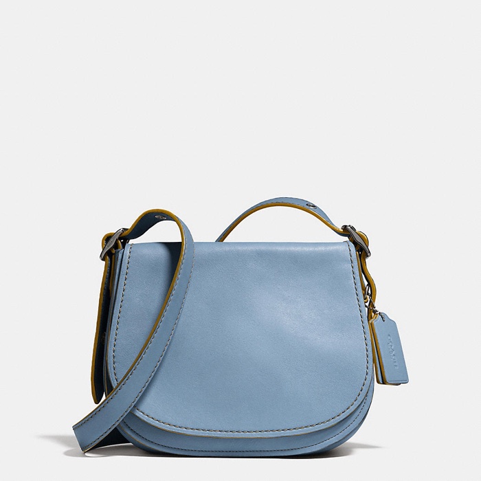 Coach Blue Saddle Bag