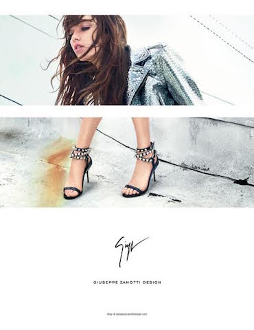 giuseppe zanotti design spring campaign